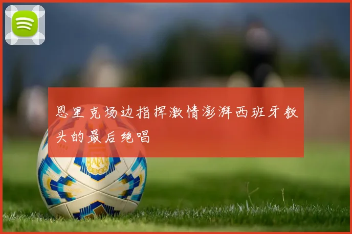恩里克场边指挥激情澎湃西班牙教头的最后绝唱